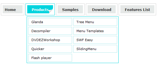 Website Menu - JavaScript Menu