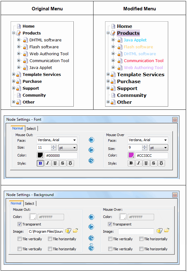 Tree Menu - Menu Style