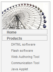 Wheel JavaScript Menu