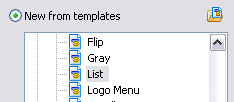 list drop down menu