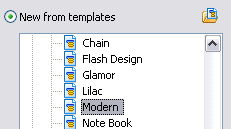 modern drop down menu